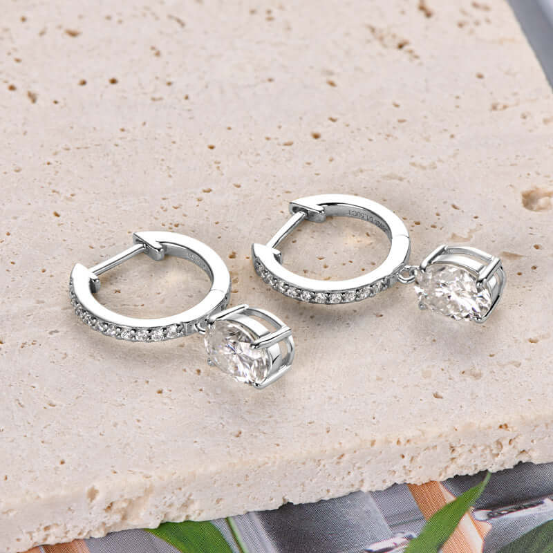 3 Carat Moissanite 925 Sterling Silver Earrings - STUFF TREND