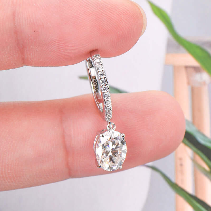 3 Carat Moissanite 925 Sterling Silver Earrings - STUFF TREND