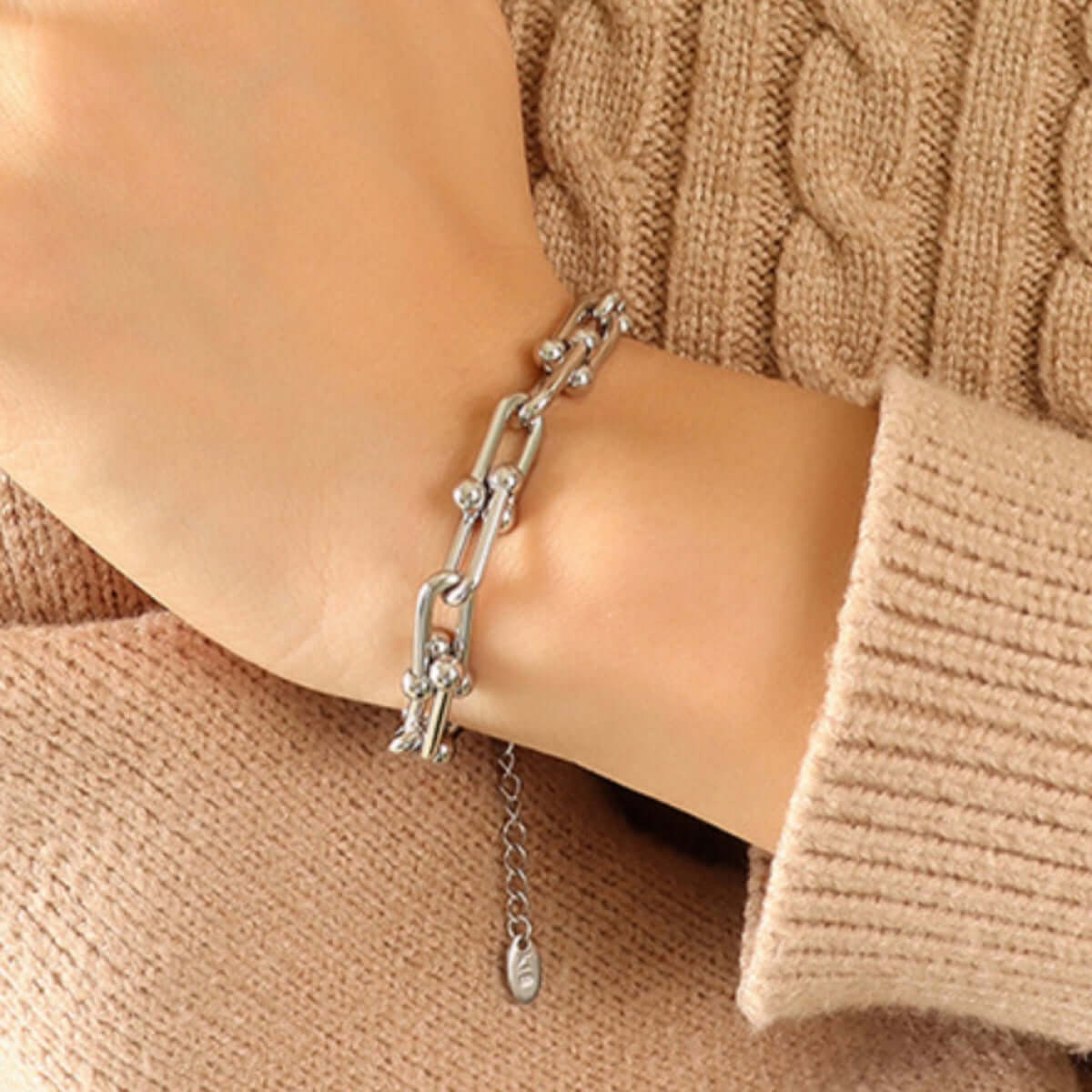 Chunky Chain Titanium Steel Bracelet - STUFF TREND