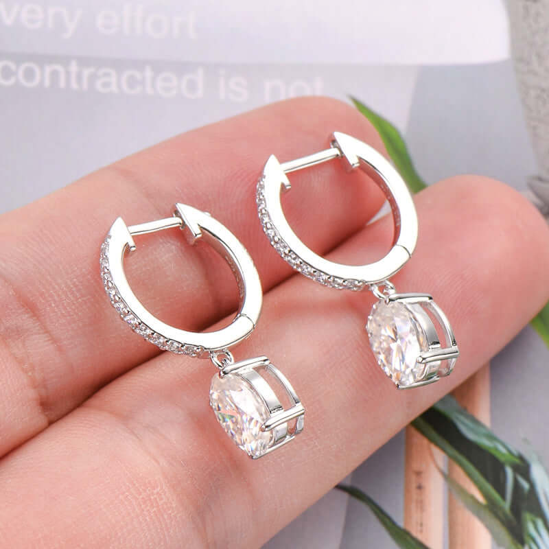 3 Carat Moissanite 925 Sterling Silver Earrings - STUFF TREND