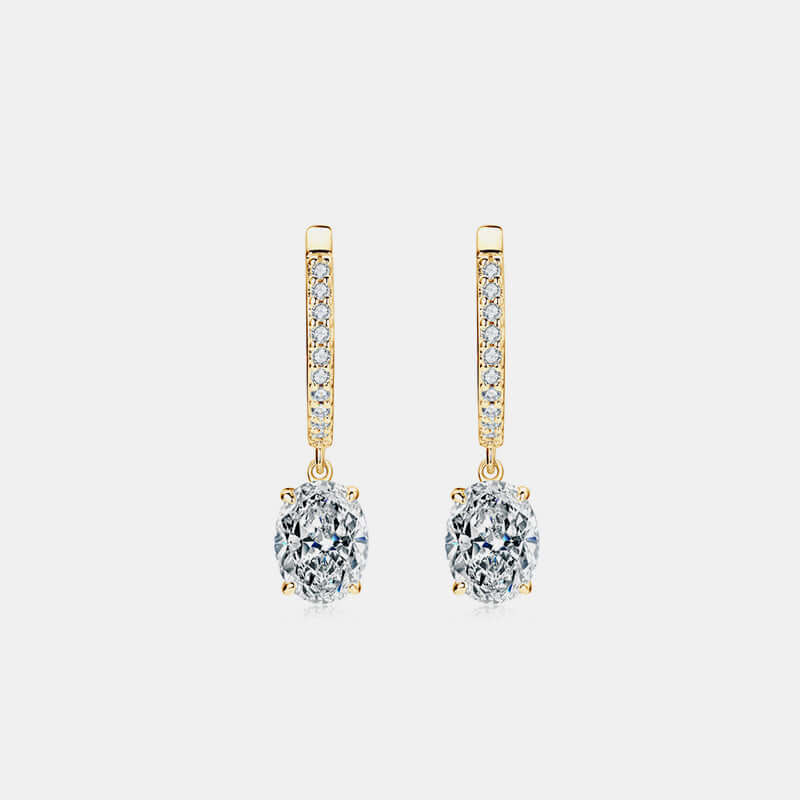 3 Carat Moissanite 925 Sterling Silver Earrings - STUFF TREND