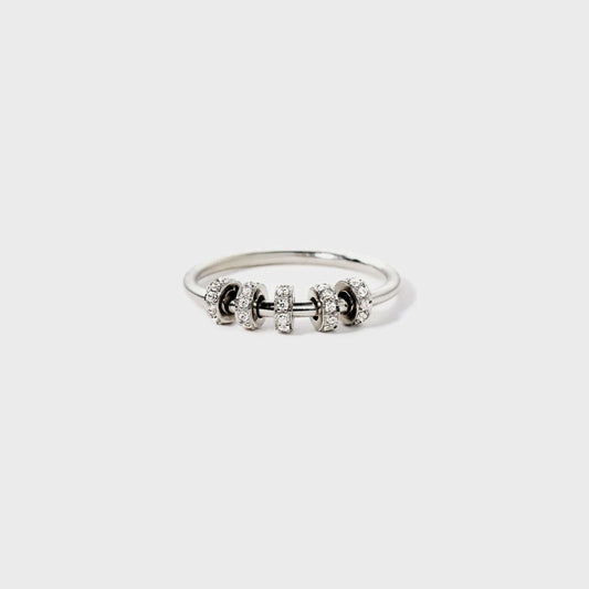 Inlaid Zircon 925 Sterling Silver Ring - STUFF TREND