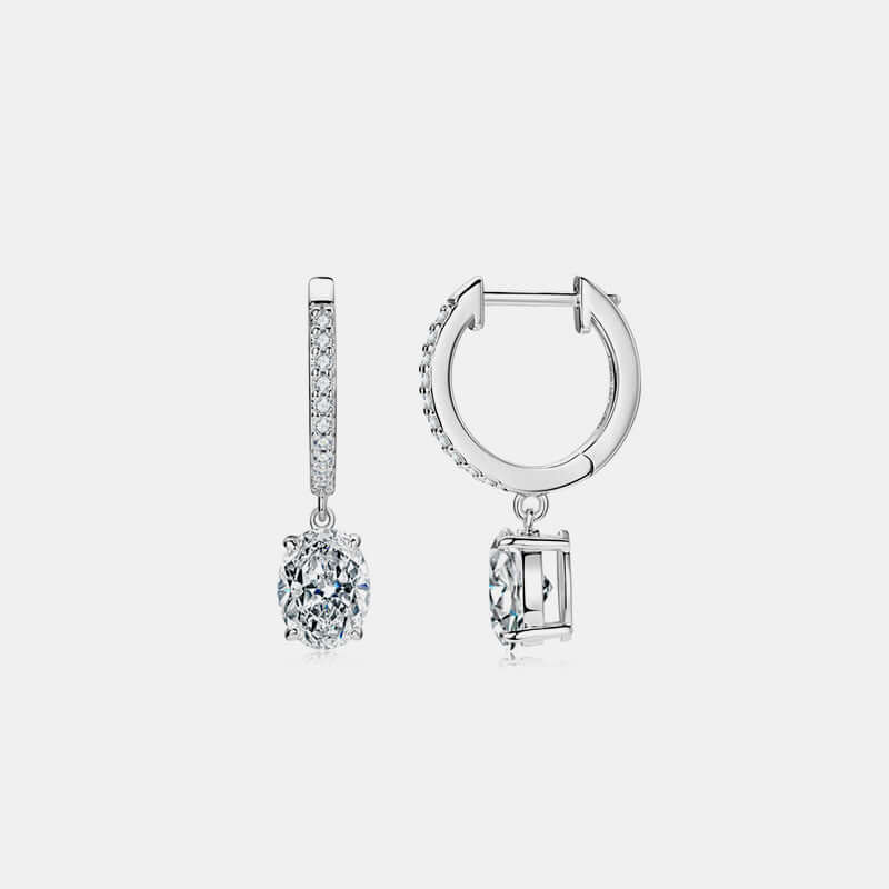 3 Carat Moissanite 925 Sterling Silver Earrings - STUFF TREND