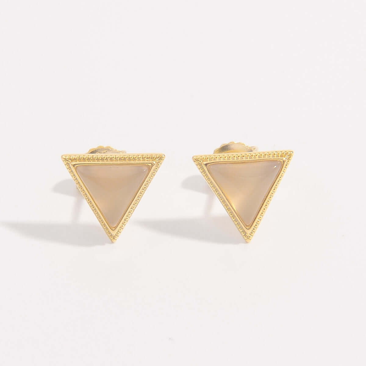 925 Sterling Silver Zircon Triangle Stud Earrings - STUFF TREND