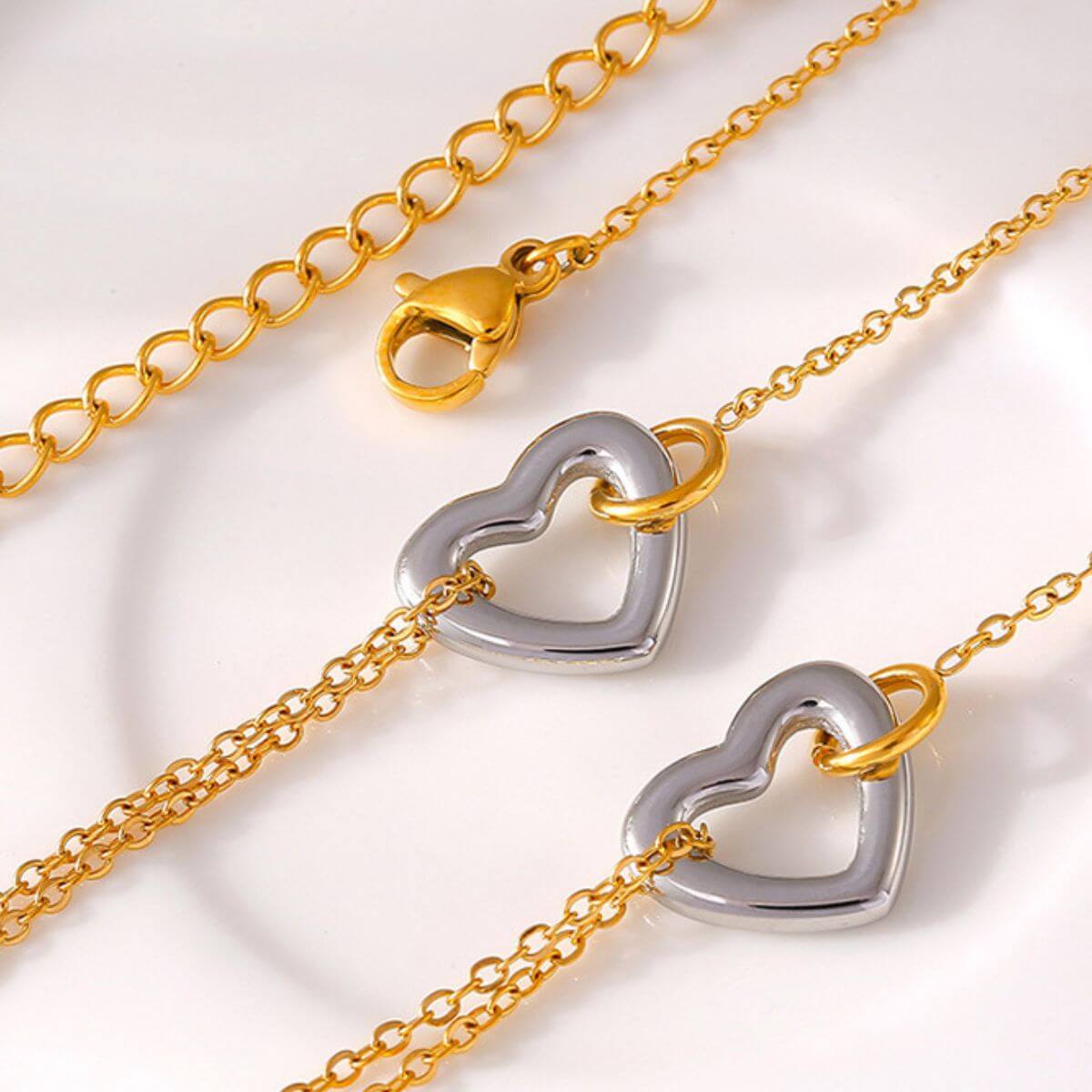 18K Gold-Plated Heart Bracelet - STUFF TREND