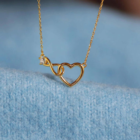 Heart Shape Zircon 18K Gold-Plated Necklace - STUFF TREND