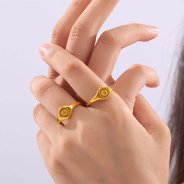 18K Gold-Plated Sun Ring - STUFF TREND