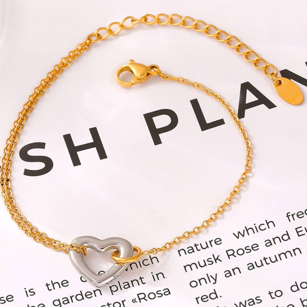 18K Gold-Plated Heart Bracelet - STUFF TREND