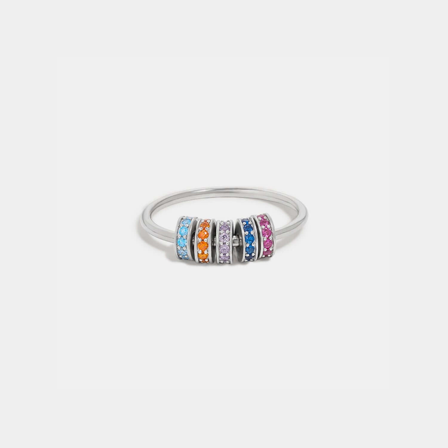 Inlaid Zircon 925 Sterling Silver Ring - STUFF TREND